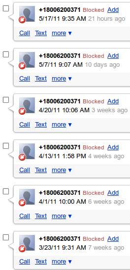 Google Voice Spam